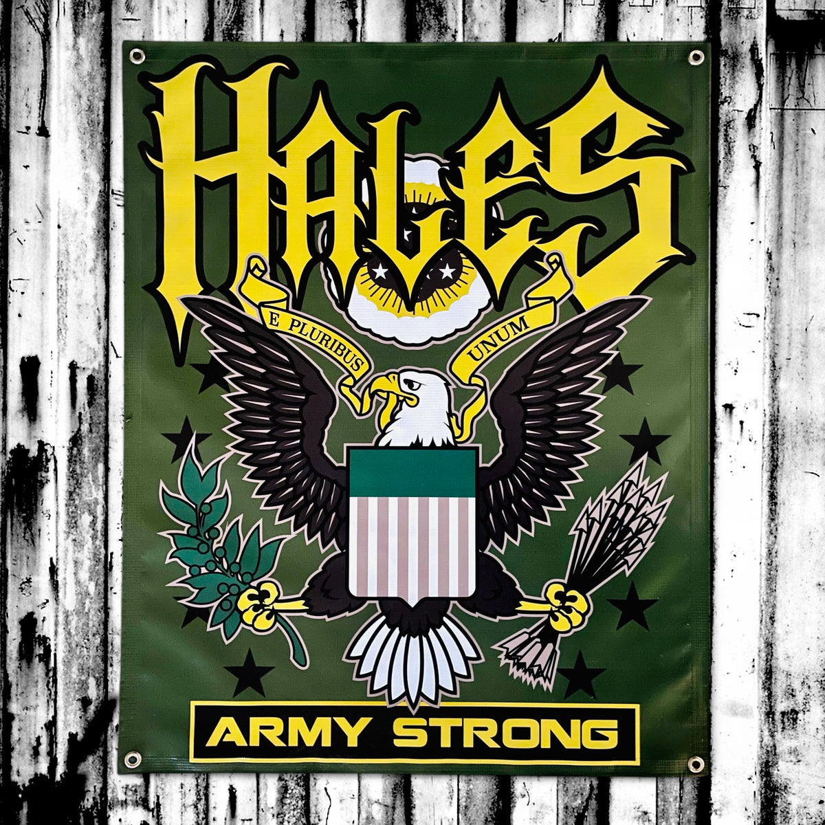 Army Strong Vinyl Banner (Version 2) - 36" X 29"