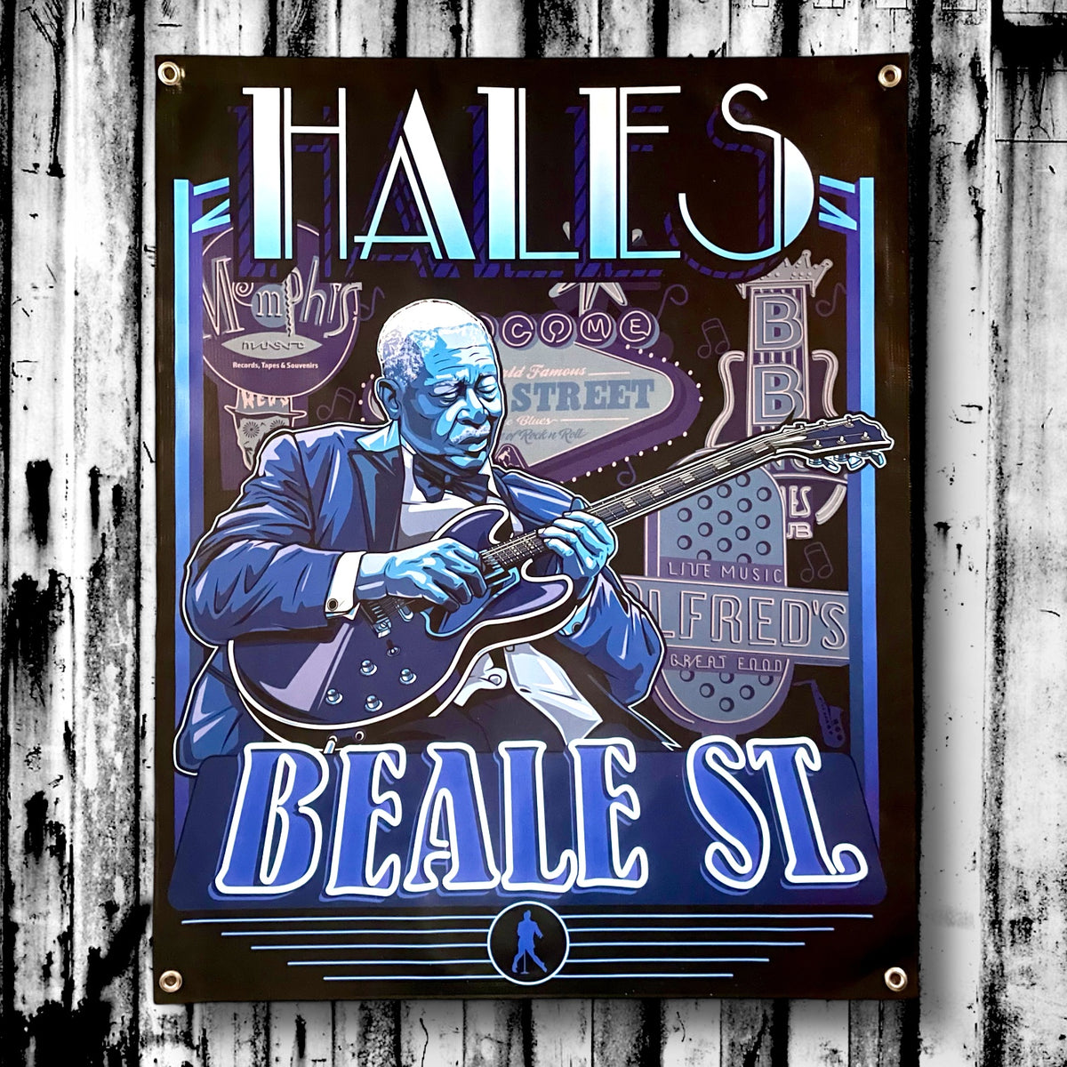 Beale St. Vinyl Garage Banner - 36" X 29"