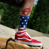 Red Blooded Crew Socks - Dual Pack
