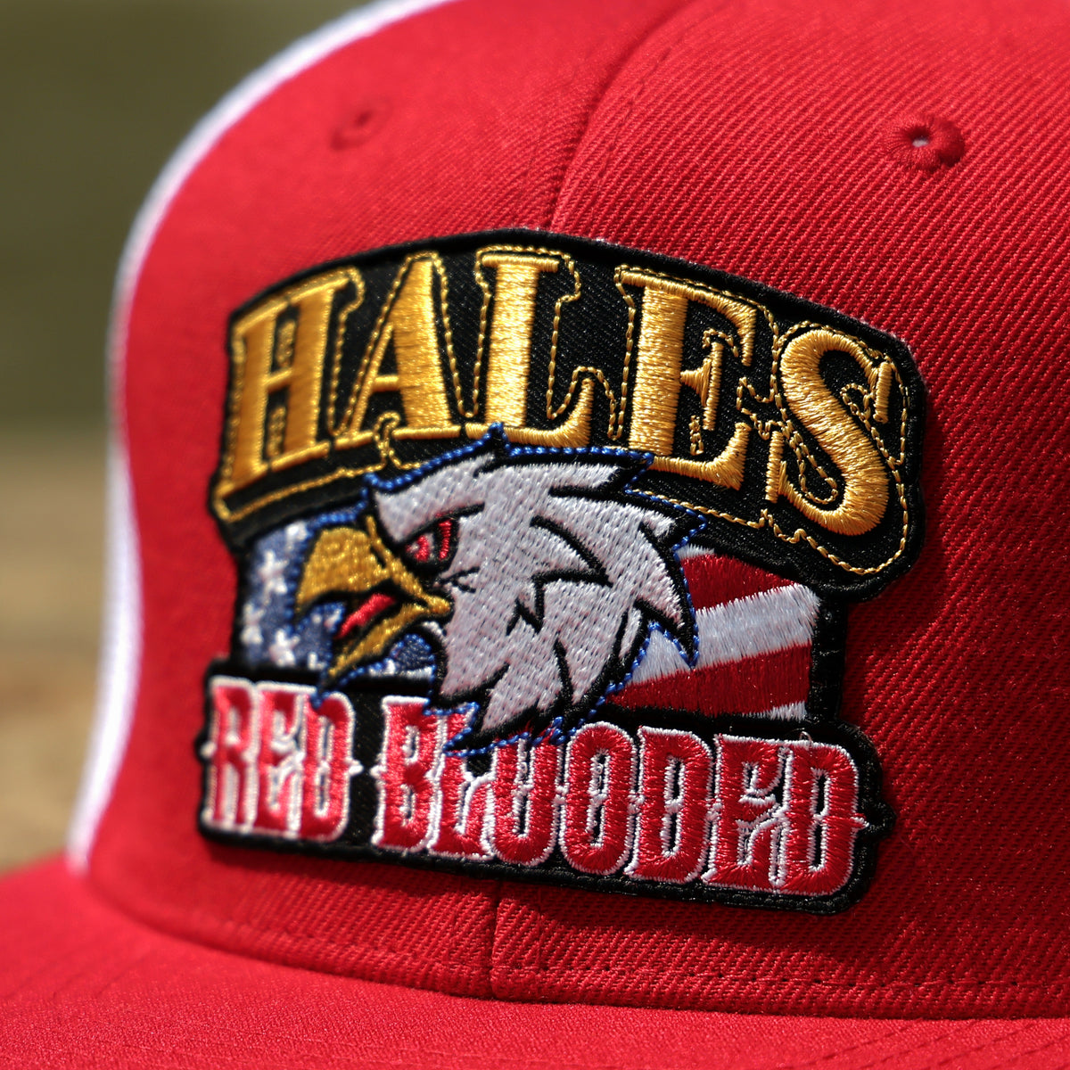 Red Blooded Flat Bill Trucker