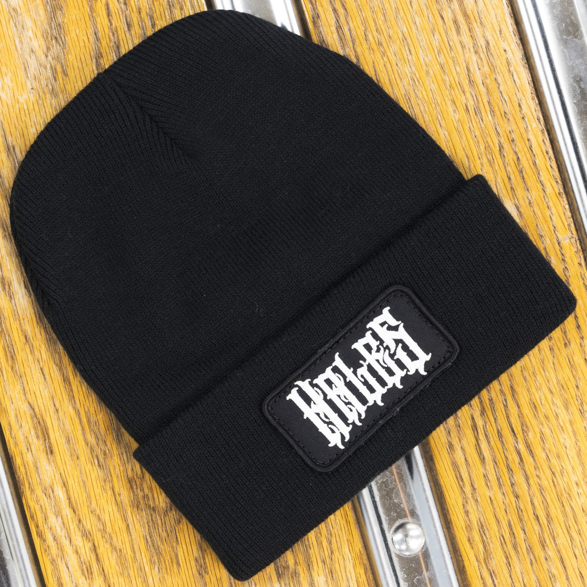 Lucky Wolf Cuff Beanie - Black