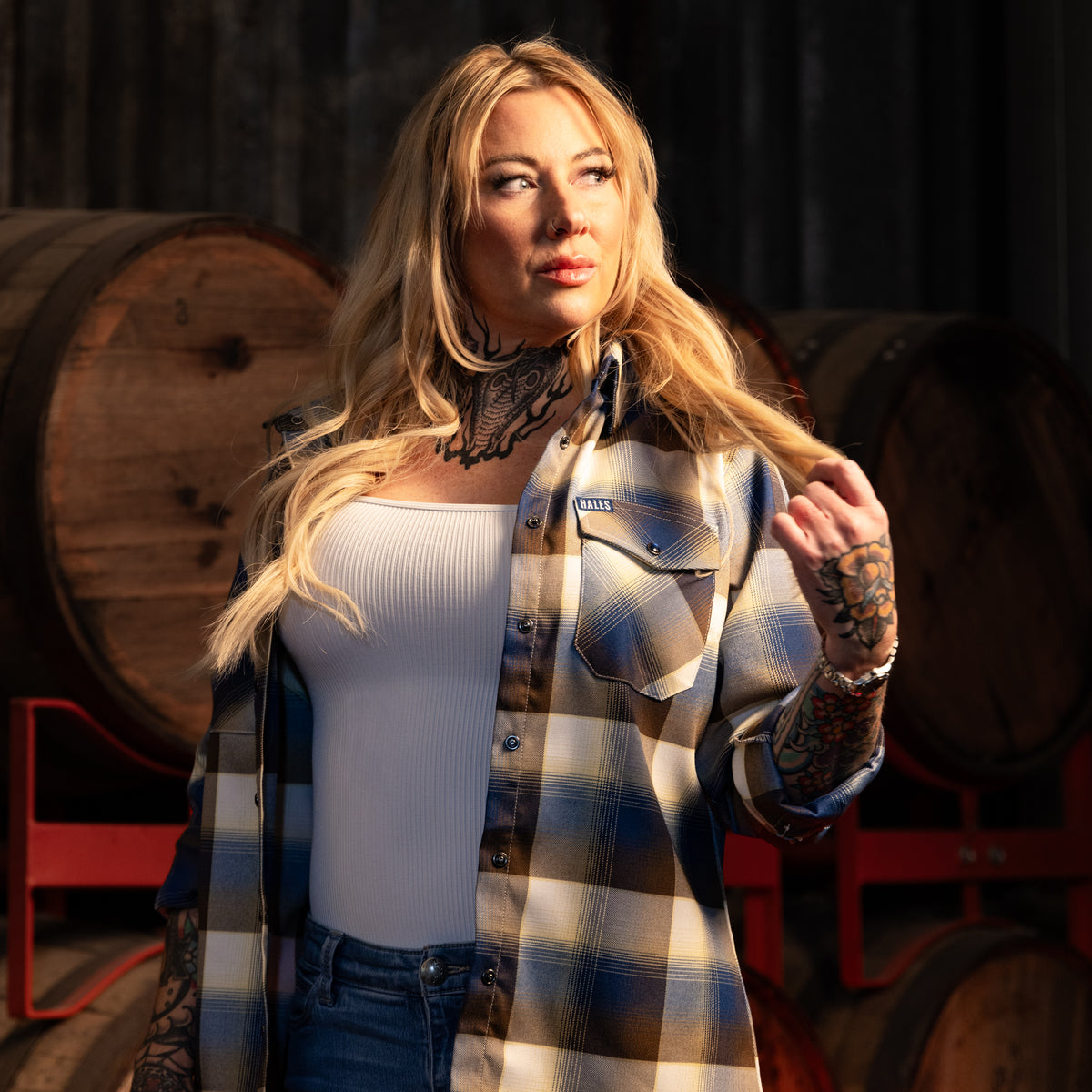 Women's No Quarter Given Flannel