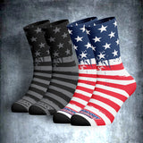 Red Blooded Crew Socks - Dual Pack
