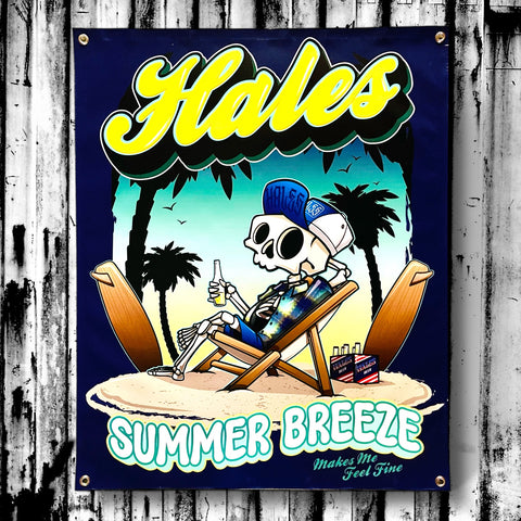 Summer Breeze Vinyl Garage Banner - 36" X 29"