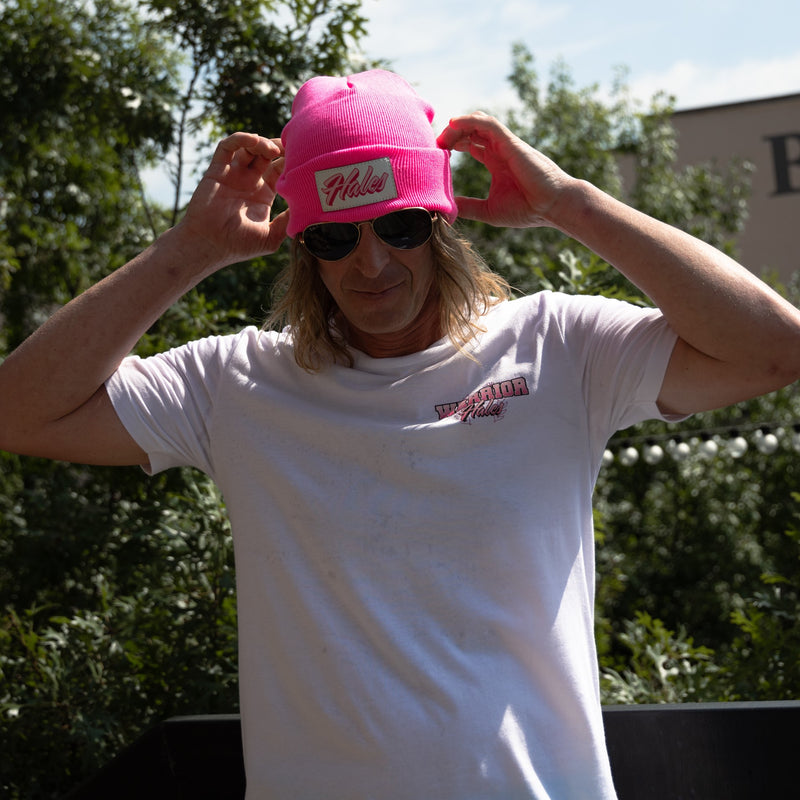 Warrior Cuff Beanie - Neon Pink