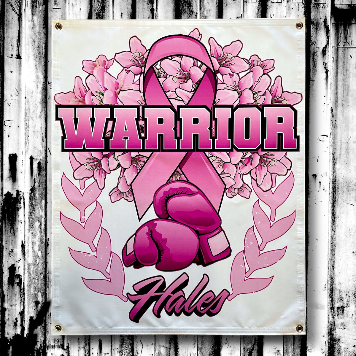 Warrior Vinyl Garage Banner - 36" X 29"