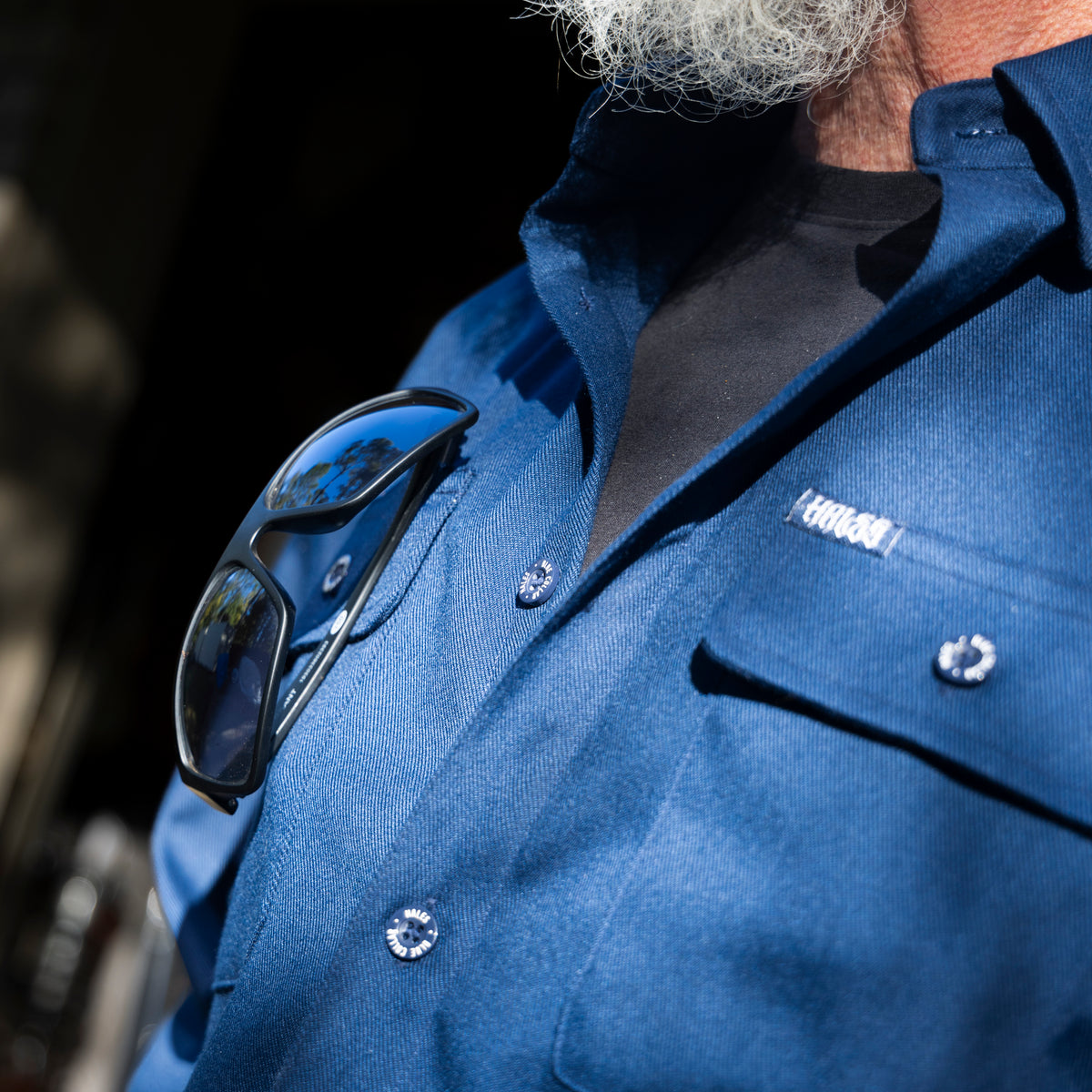 Blue Collar Long Sleeve Shirt - Navy