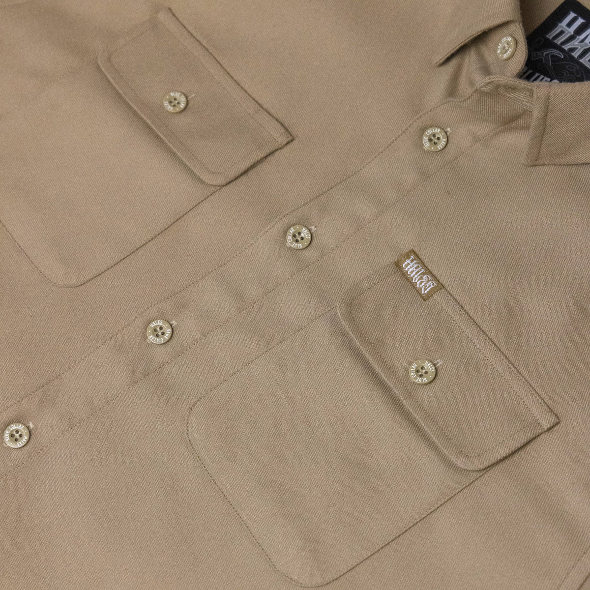 Blue Collar Long Sleeve Shirt - Khaki