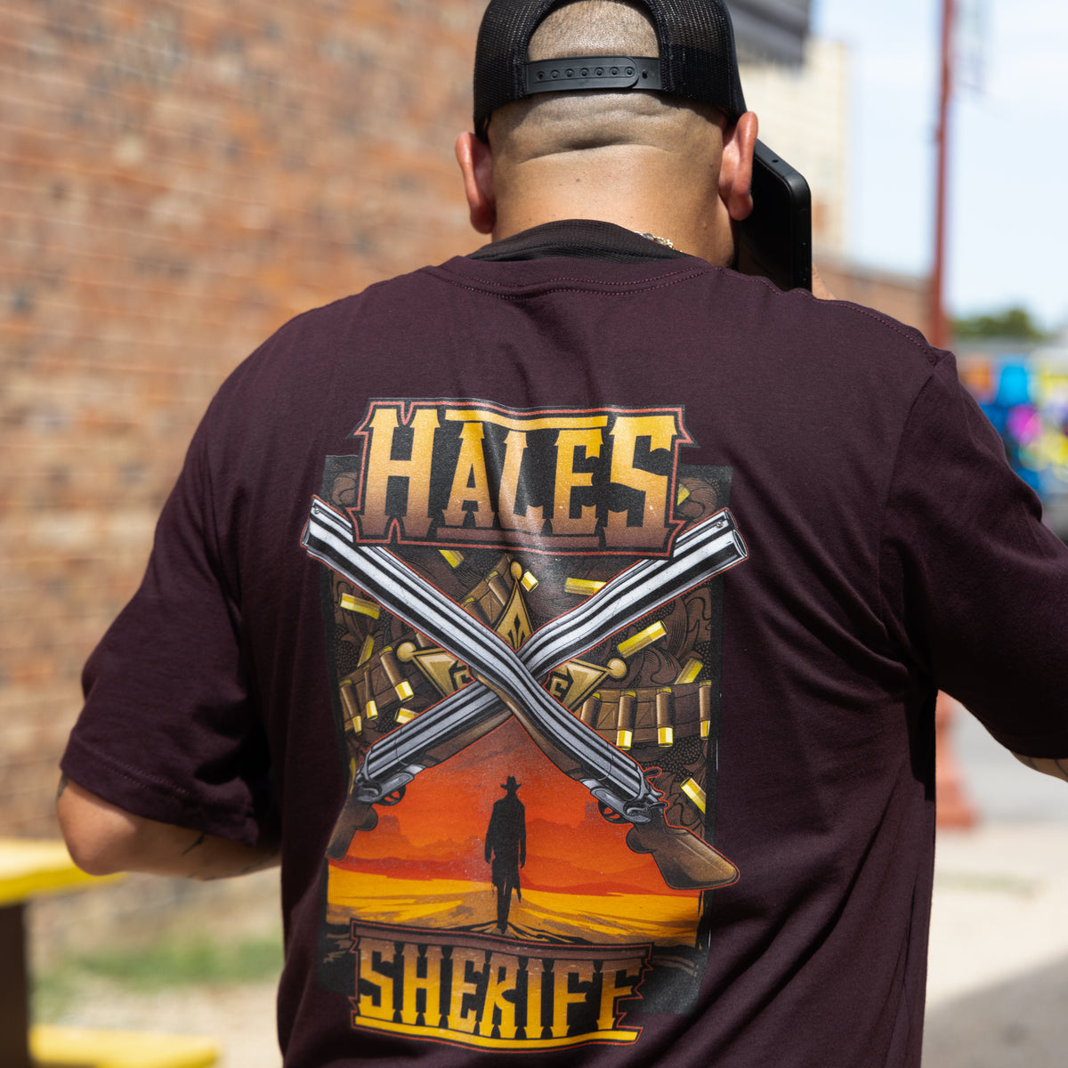 Sheriff Tee - Oxblood