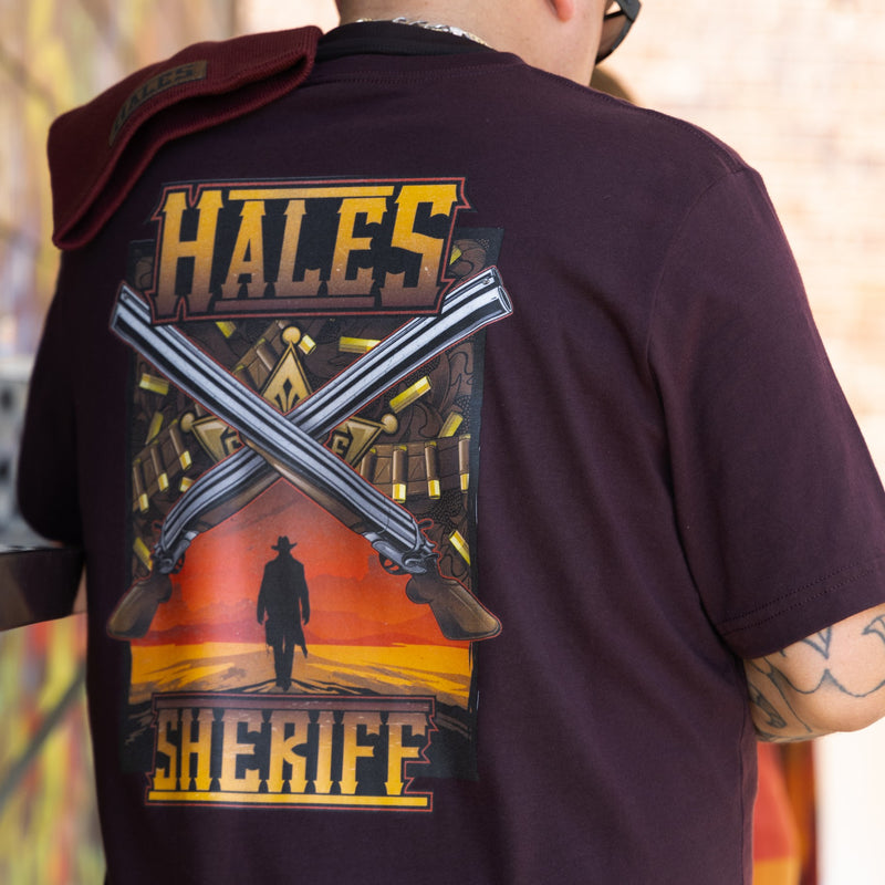 Sheriff Tee - Oxblood