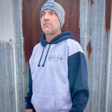 Live Free Pullover Hoodie - Gray/Blue